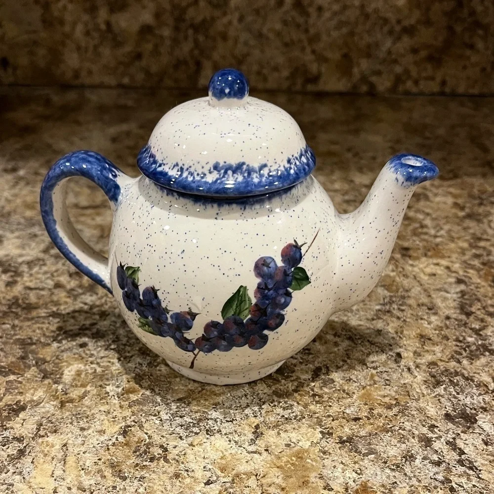 Mini Blueberry Individual Teapot Made in Maine